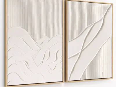 Plaster Two Frame 31 Low-poly 3D model
