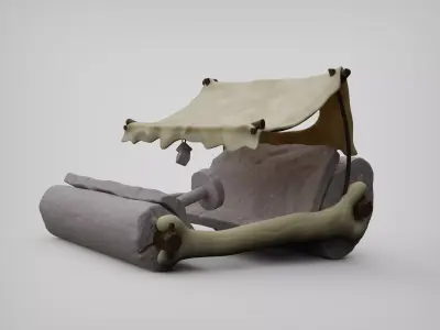 Stone Age Hot Rod 3D model