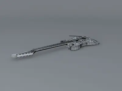 Eddie Van Halen Frankenstein guitar Free 3D model