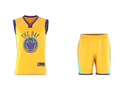 Basketball Vest and Shorts 3D model