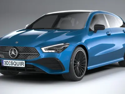 Mercedes-Benz CLA Shooting Brake 2024 3D model