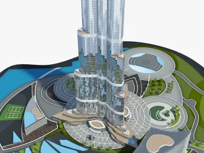 Burj Khalifa 3D model