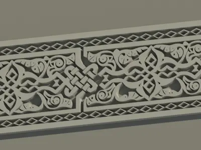 Disney inspired Restaurant Marrakesh Revit 3D Macron Pattern 3D model