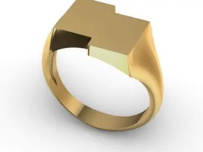 signet ring model Free 3D print model
