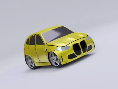 Toon car 01 model  3D model