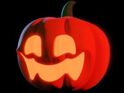 Halloween pumpkin Free low-poly 3D model