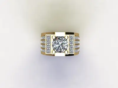 Fashion Man ring wear in any Party Popular in Asia R4 3D model