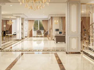 NeoClassic House Reception 3D model