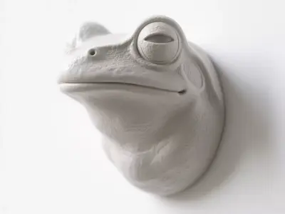Frog sculpture 3D print model