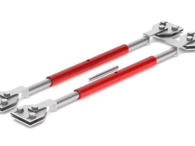 Garage Door Restraining Bars 3D model