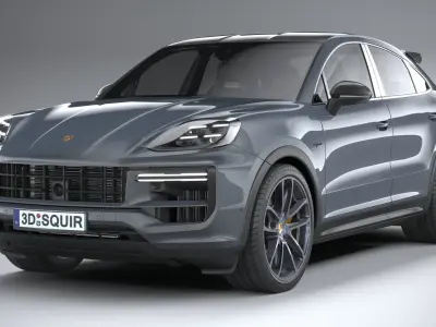 Porsche Cayenne Turbo E-Hybrid Coupe GT Package 2024 3D model