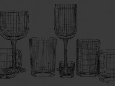Basic Glass Pack Free 3D model