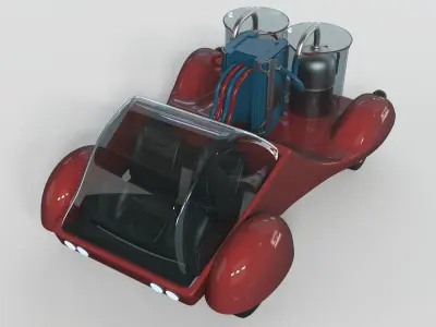 Sci-fi Car 3D model