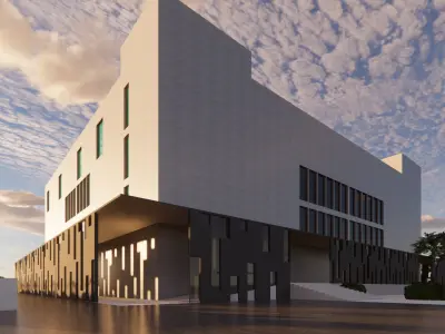 Mini Medical Clinic  SketchUp Architecture Model 3D model