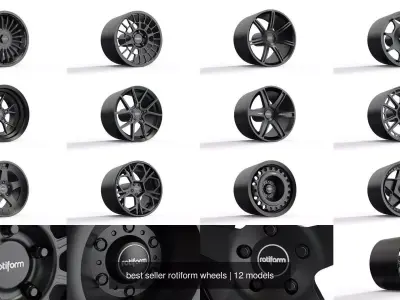 best seller rotiform wheels 3D Model Pack
