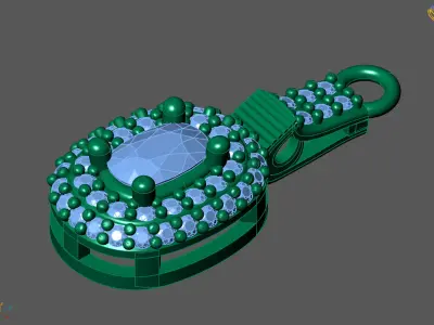 Women Pendants 3DM STL Pendant Renders Details 3D print model 3D print model