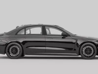 Mercedes-Benz S-Class Mansory with interior 3D model