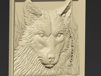 Wolf Head A20 3D print model