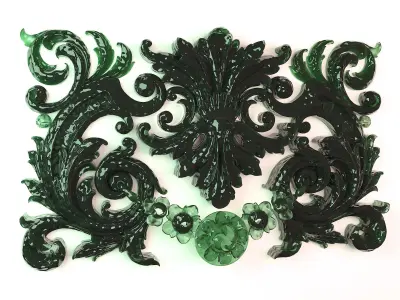 Decorative Floral Ornament-03 3D model