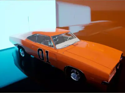 General Lee Dodge Charger 3D model