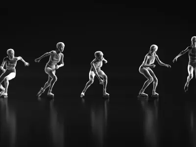 Skate Girl 02 Free 3D print model