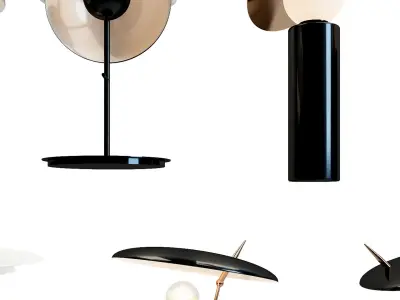 Table Luxury Lamp Modern 3D model