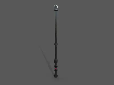 steel pipes 3D model buy