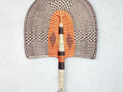 African Handwoven Fan 11 3D model