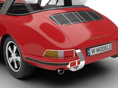 Porsche 911 Targa 1967 HQ 3d model  3D model