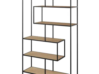 Bookcase Seaford 2 by Actona 3D model