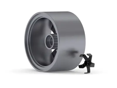  Tesla Car Rim 02 3D model