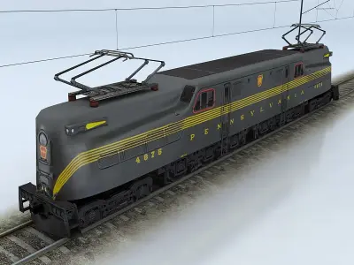 Pennsylvania GG1 Low-poly 3D model