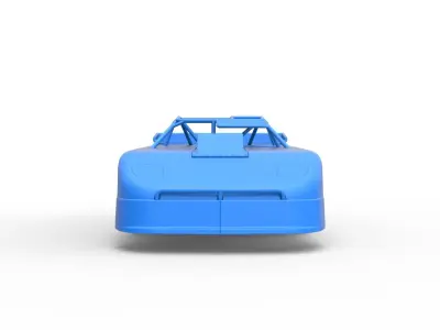 Shell of New Zealand Super Saloon race car V2 Scale 1 to 25 3D print model