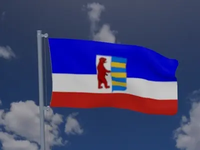 Ruthenian flag Free 3D model