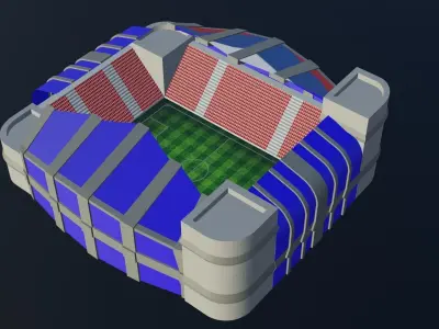 Football Stadium - Holland Low-poly 3D model