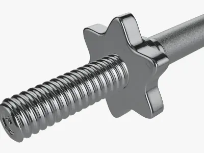 Dumbbell handle 3D model