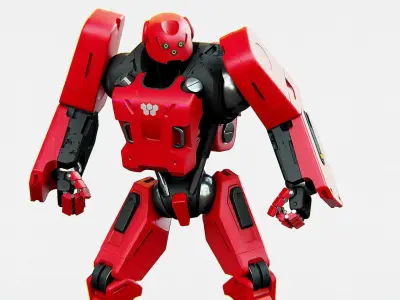 MECHA SOLDIER X Rigged for Unreal Engine - Unity - MIXAMO 3D model