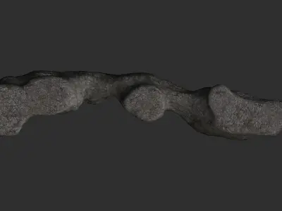 Long Flat Rocks Free low-poly 3D model