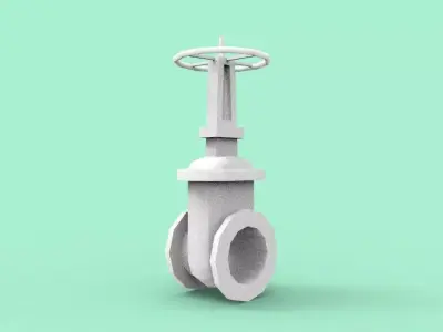 Gate valve 3D print model