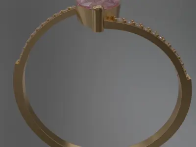 Marquise Rings set 3D model jewelry 3D model