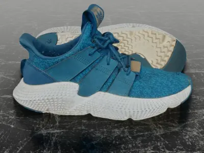 ADIDAS PROPHERE 3D SHOES - AQUA WHITE 3D model