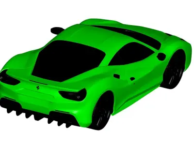 Ferrari 488 3D model