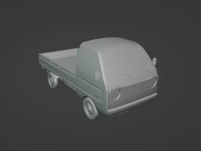 Mitsubishi Minicab Pick Up Low-poly 3D model