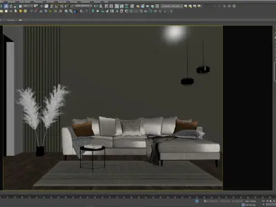 interior living room scene 31 3D model