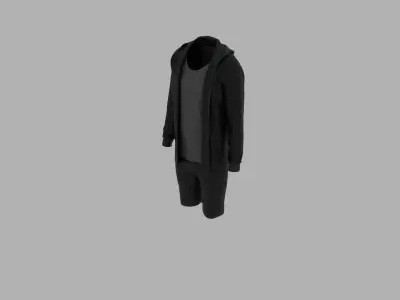 Sport Suit Low-poly 3D model