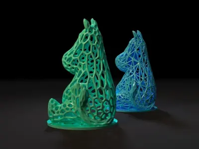 Moomin two scottish terrier figurines 3D print model