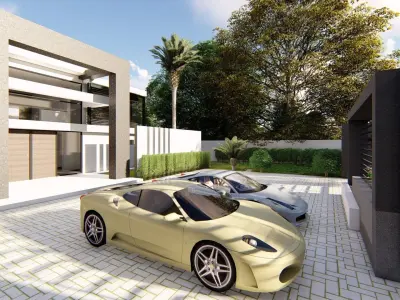 MODERN HOUSE 4 3D model