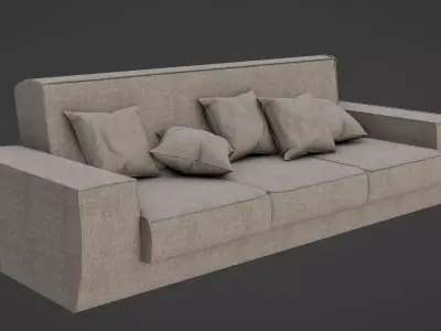 Lounge Couch 3D model