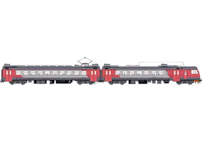 Passenger Train ED4M  3D model
