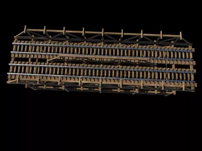 Railway Bridge 3D model purchase